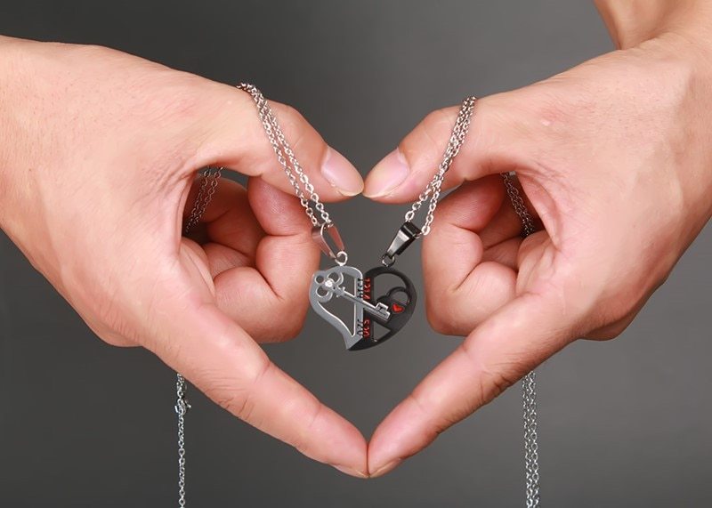 Heart Love Necklace Set for Couples