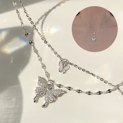 Silver Butterfly Necklace