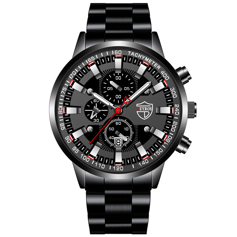 Stainless Steel Luminous Quartz Wristwatches