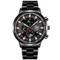 Stainless Steel Luminous Quartz Wristwatches