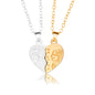 Holding Hands Couple Necklace, 2Pc Set