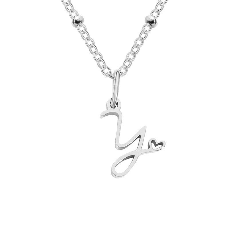 A-Z Personalized 26 Letter Pendant Necklace