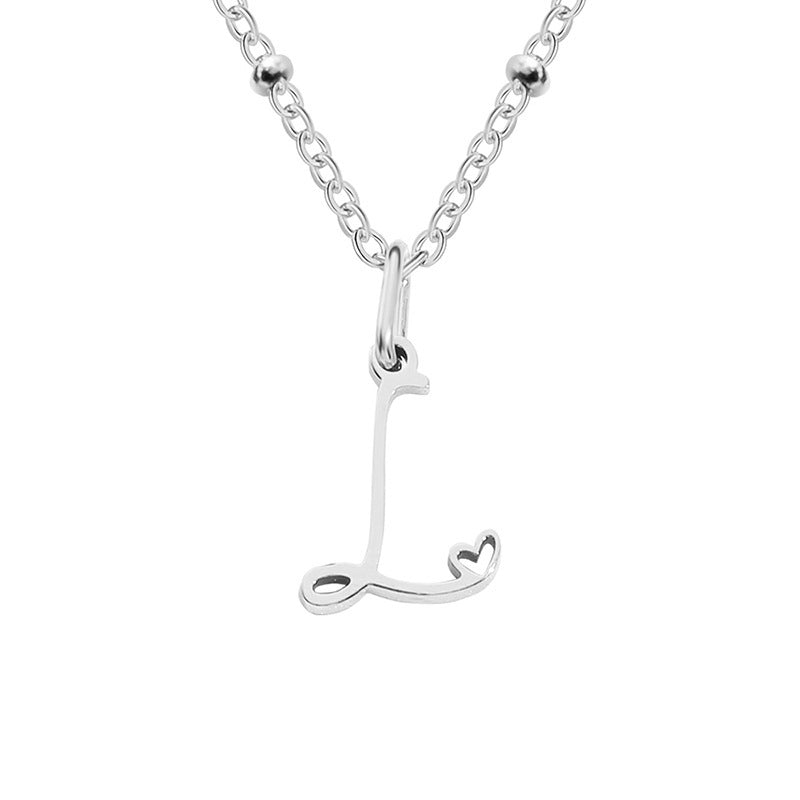 A-Z Personalized 26 Letter Pendant Necklace
