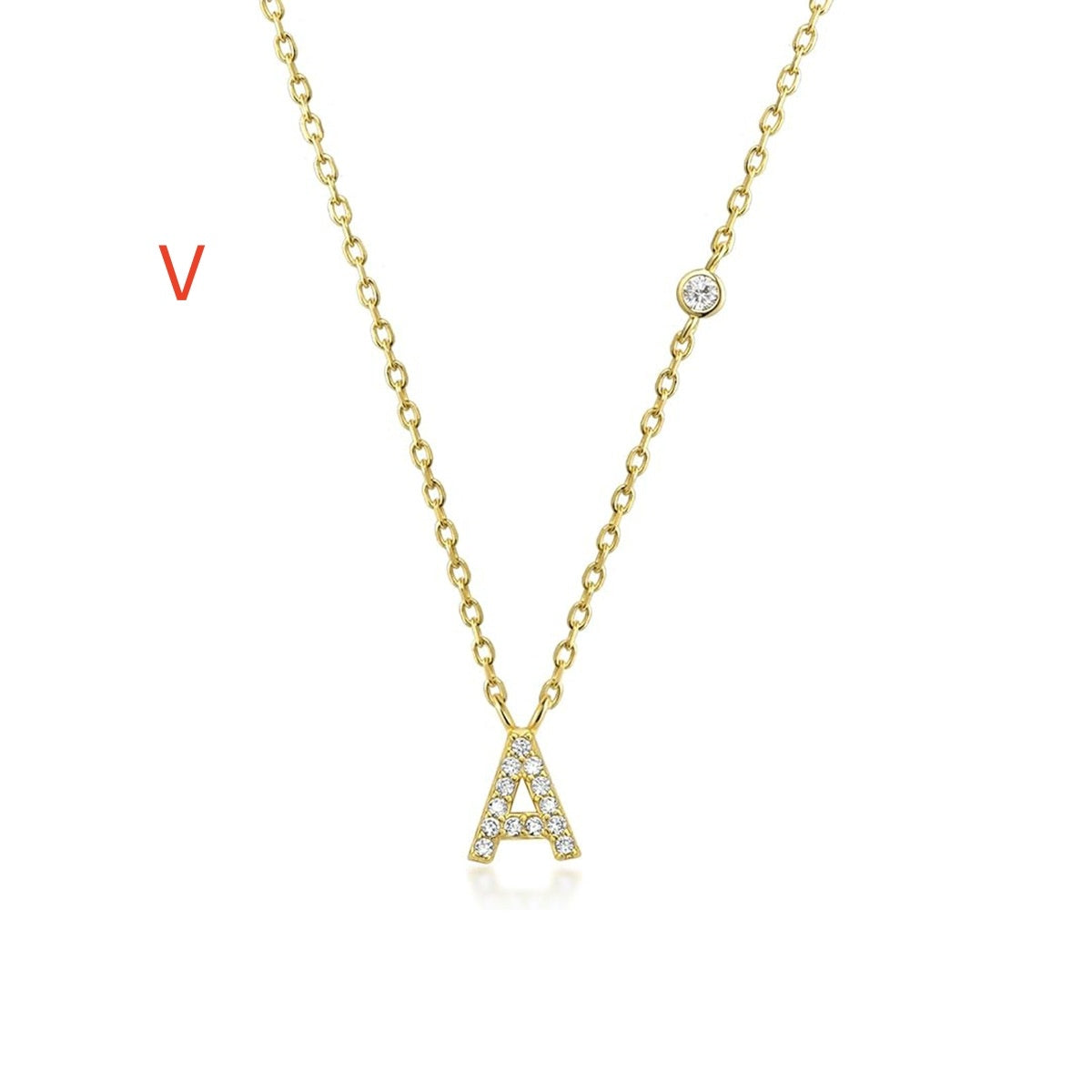 Luxury Gold A-Z 26 Letters Necklace