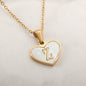 26 Letter Heart-Shaped Necklace