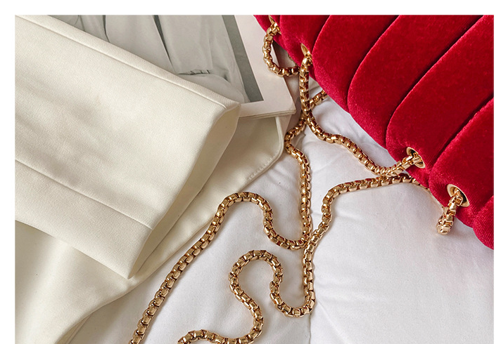 Shoulder Velvet Chain Crossbody Bag