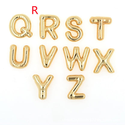 Glossy Letters Pendant Necklace