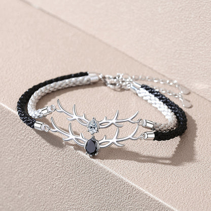 Sterling Silver Reindeer Horns Bracelet