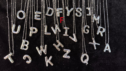 Glossy Letters Pendant Necklace