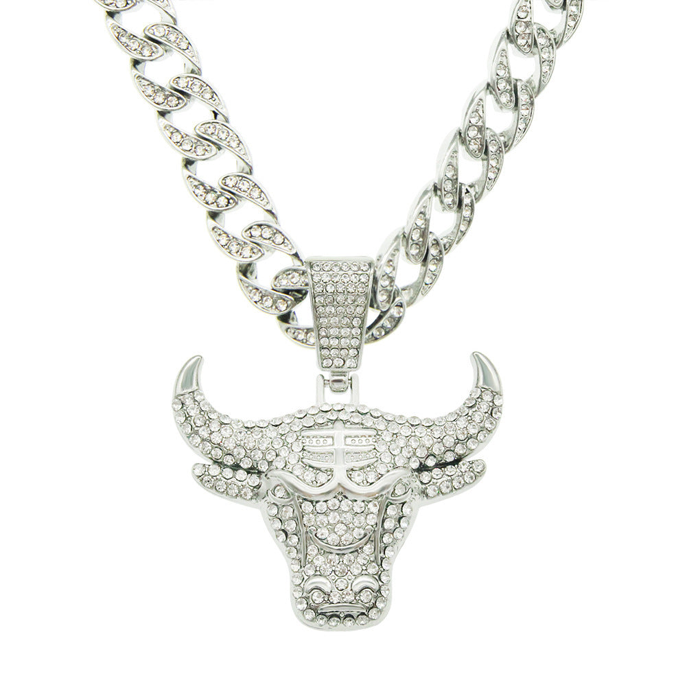 Bull Head Cuban Necklace