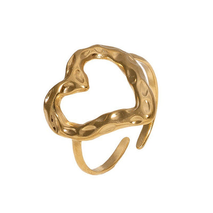 Retro Love Adjustable Ring
