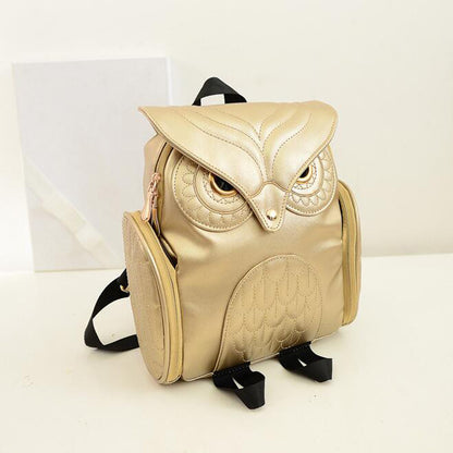 Women's Owl Backpack – Japanese & Korean Trends, Fashionable Leisure Travel Bag with Cartoon Personality