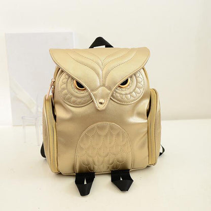 Women's Owl Backpack – Japanese & Korean Trends, Fashionable Leisure Travel Bag with Cartoon Personality