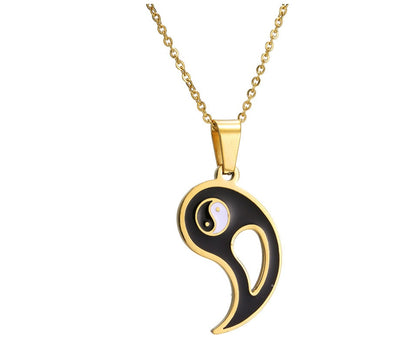 Yin & Yang Couples Necklace Set