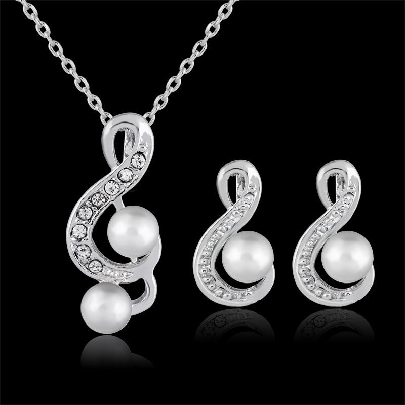 Pearl Wedding Music Jewellery Set