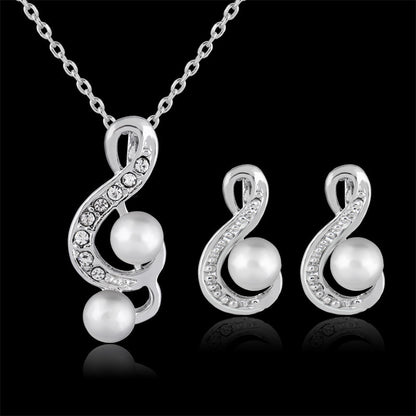 Pearl Wedding Music Jewellery Set