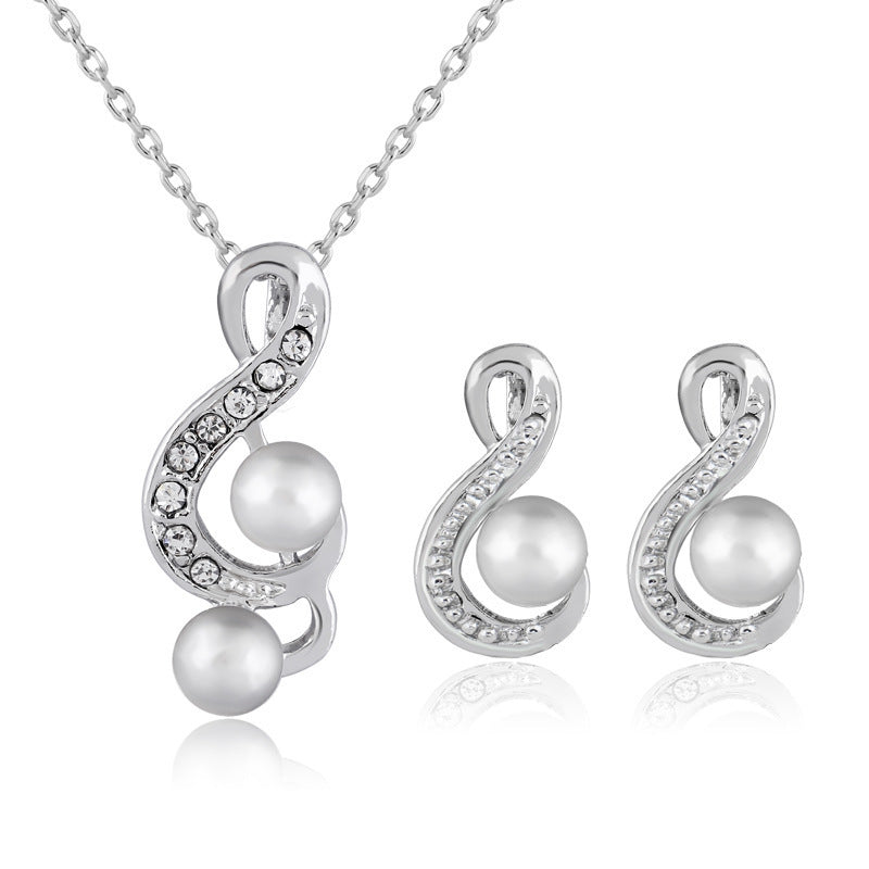 Pearl Wedding Music Jewellery Set