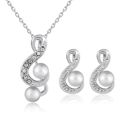 Pearl Wedding Music Jewellery Set