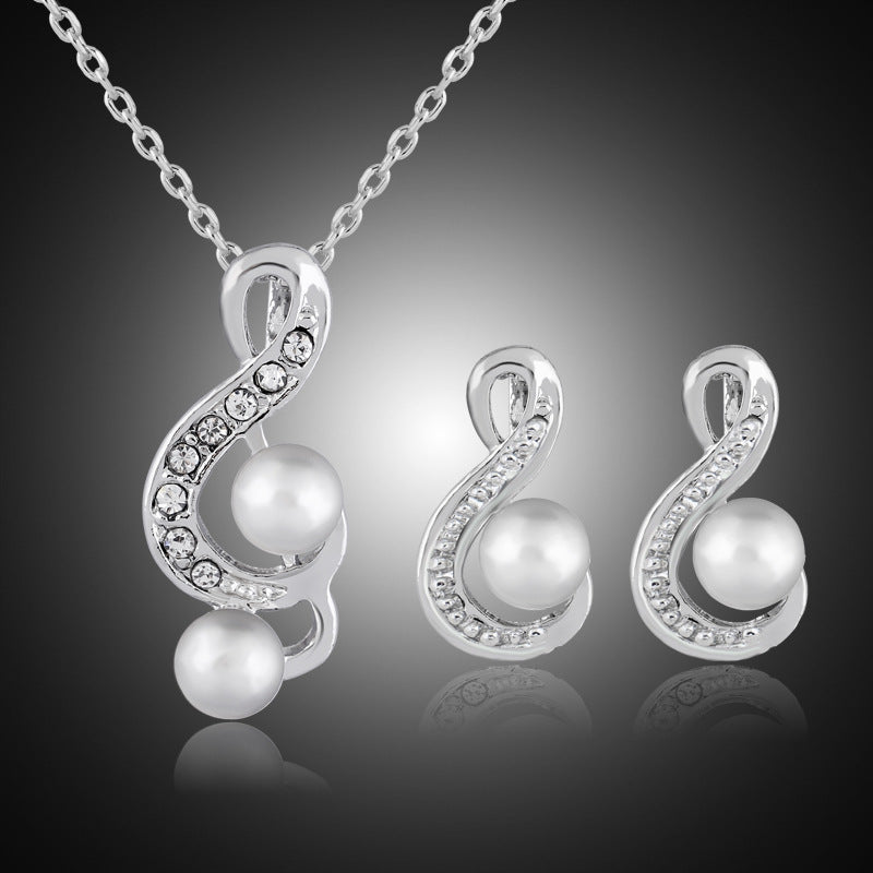 Pearl Wedding Music Jewellery Set