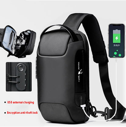 Waterproof USB Crossbody Shoulder Sling Bag