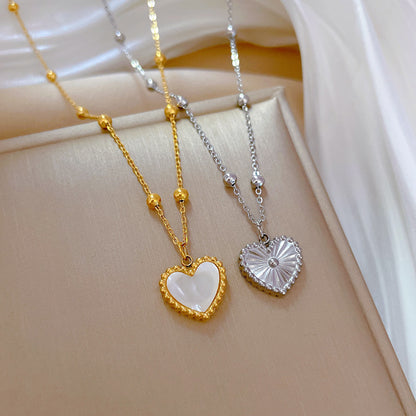 Heart Shaped Love Necklace for Women – Gold and Silver Necklace for Valentine's Day