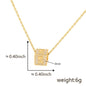Cube 26 A-Z English Letter Pendant Necklaces