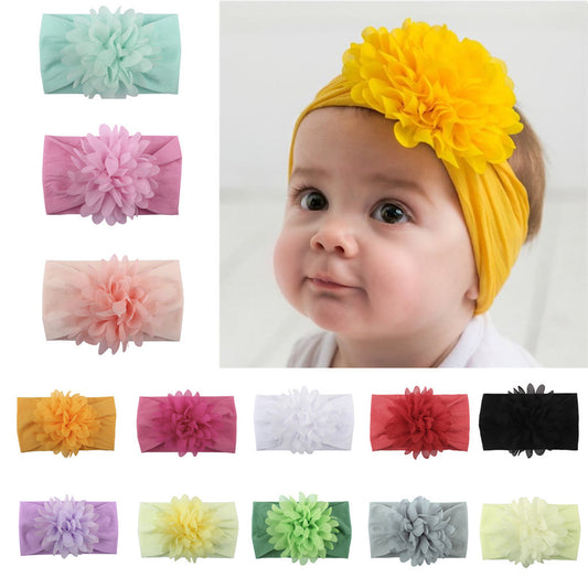Chiffon Flower Baby Headband
