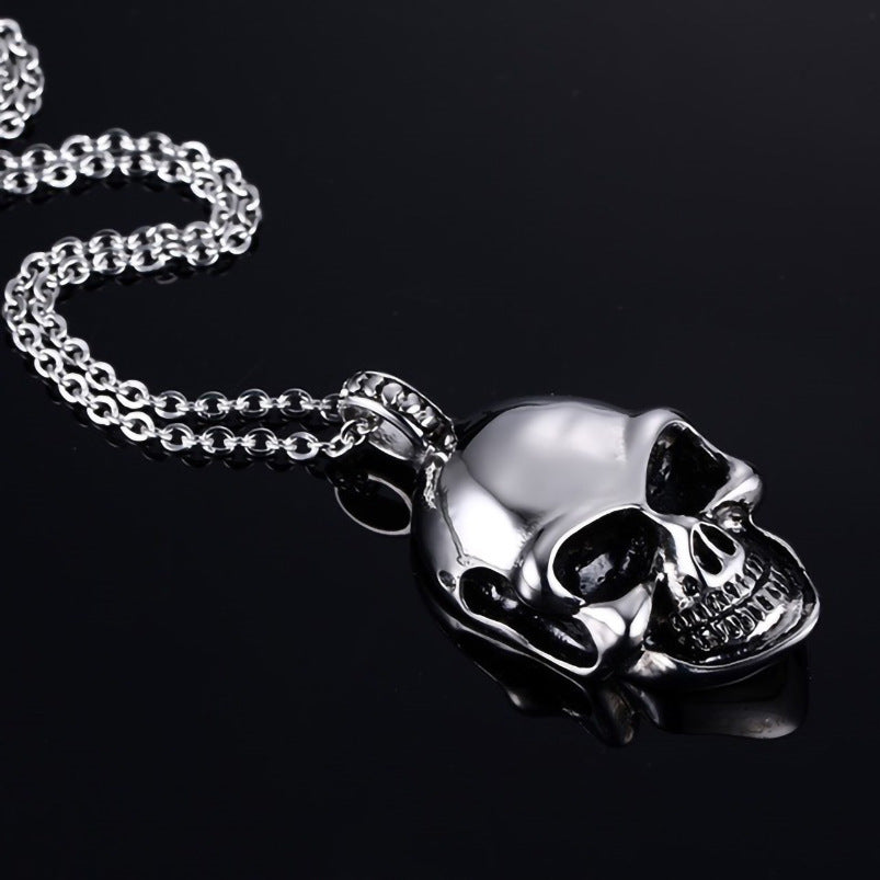 Titanium Steel Cool Skull Necklace