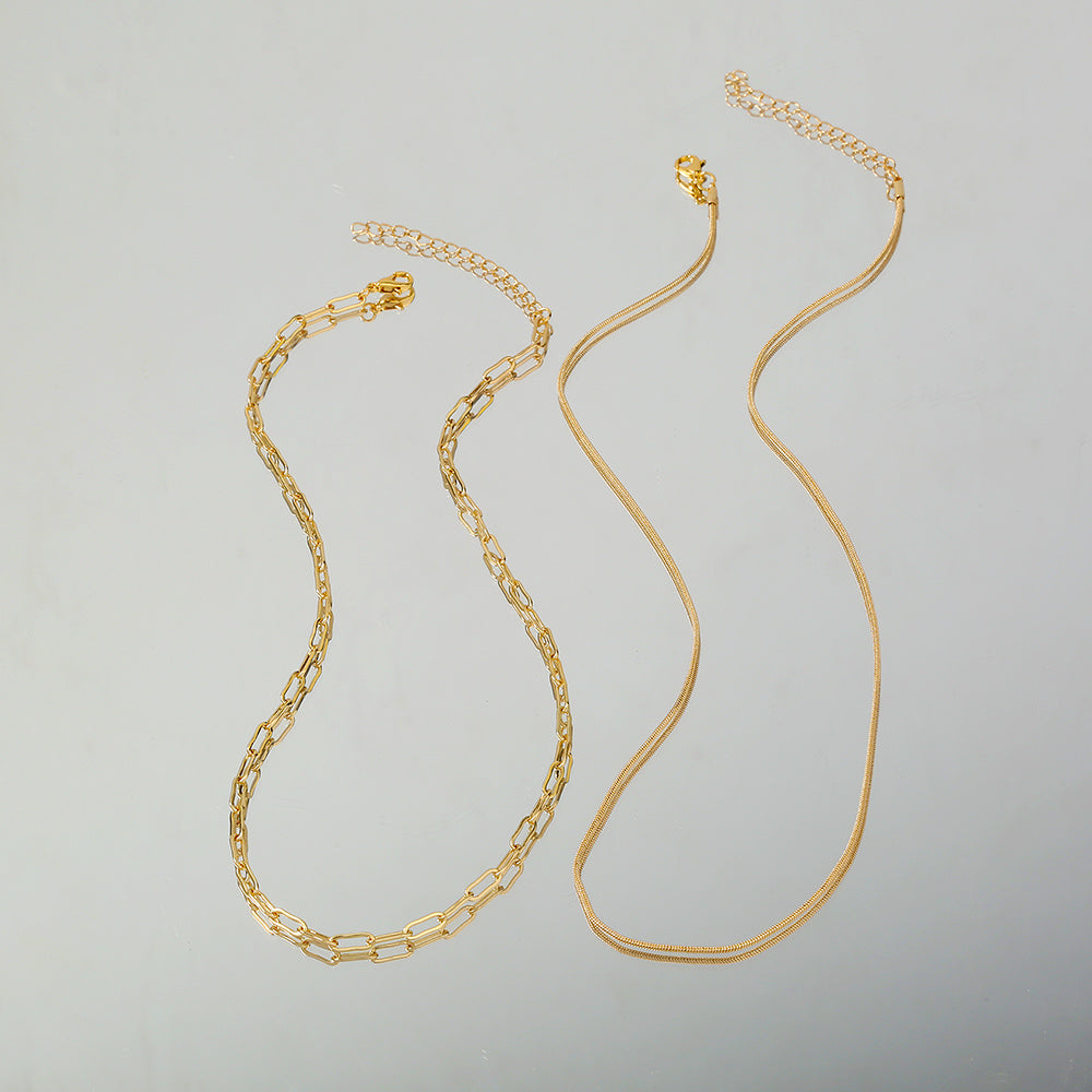 Gold Collarbone Multi-Layer Necklaces
