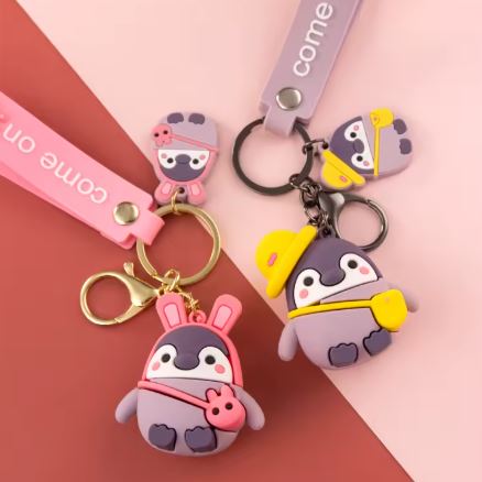 Cute Penguin Keychain Couple