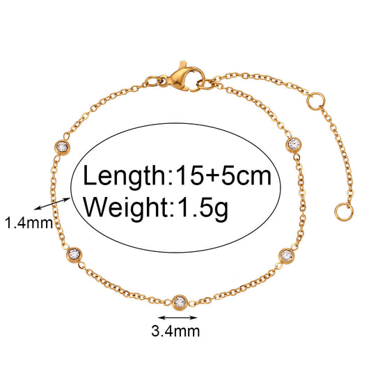 Simple Slim Gold Chain Necklace or Bracelet