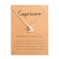 12 Zodiac Sign Constellation Pendant Necklace