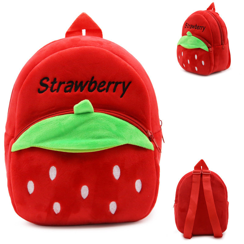 Strawberry Plush Backpack for Toddlers
