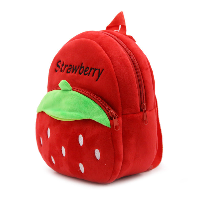 Strawberry Plush Backpack for Toddlers