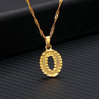 26 Letters Gold-Plated Pendant Necklace