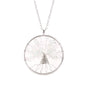 Tree of Life Crystal Gravel Pendant Necklace