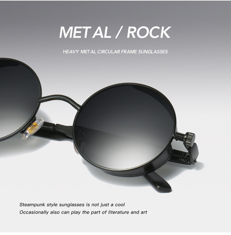 Round Frame Metal Sunglasses