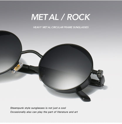 Round Frame Metal Sunglasses