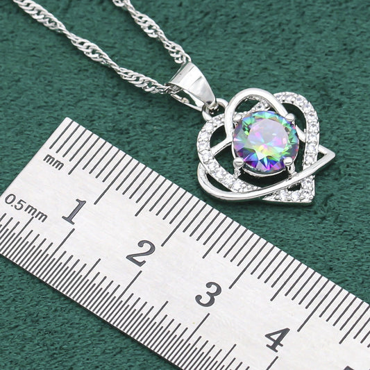 Retro Fashion Zircon Jewelry Set with Snake Chain Design