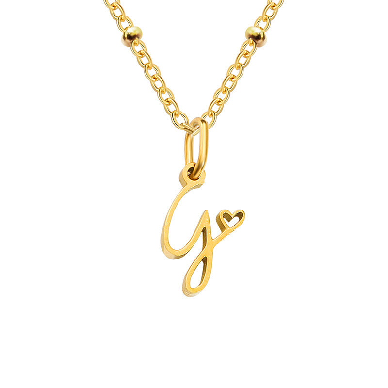 A-Z Personalized 26 Letter Pendant Necklace