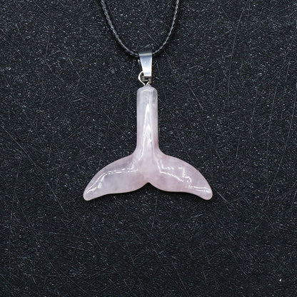 Crystal Whale Fishtail Necklace