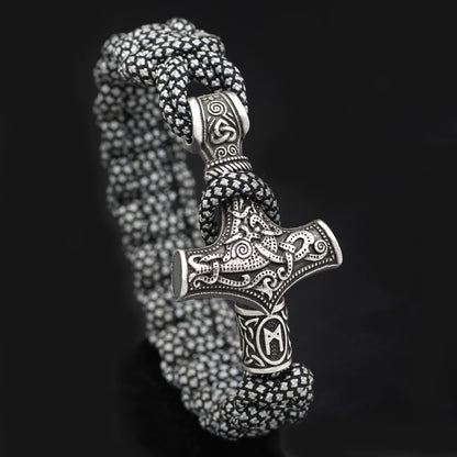 Vintage Thor’s Hammer Braided Bracelet