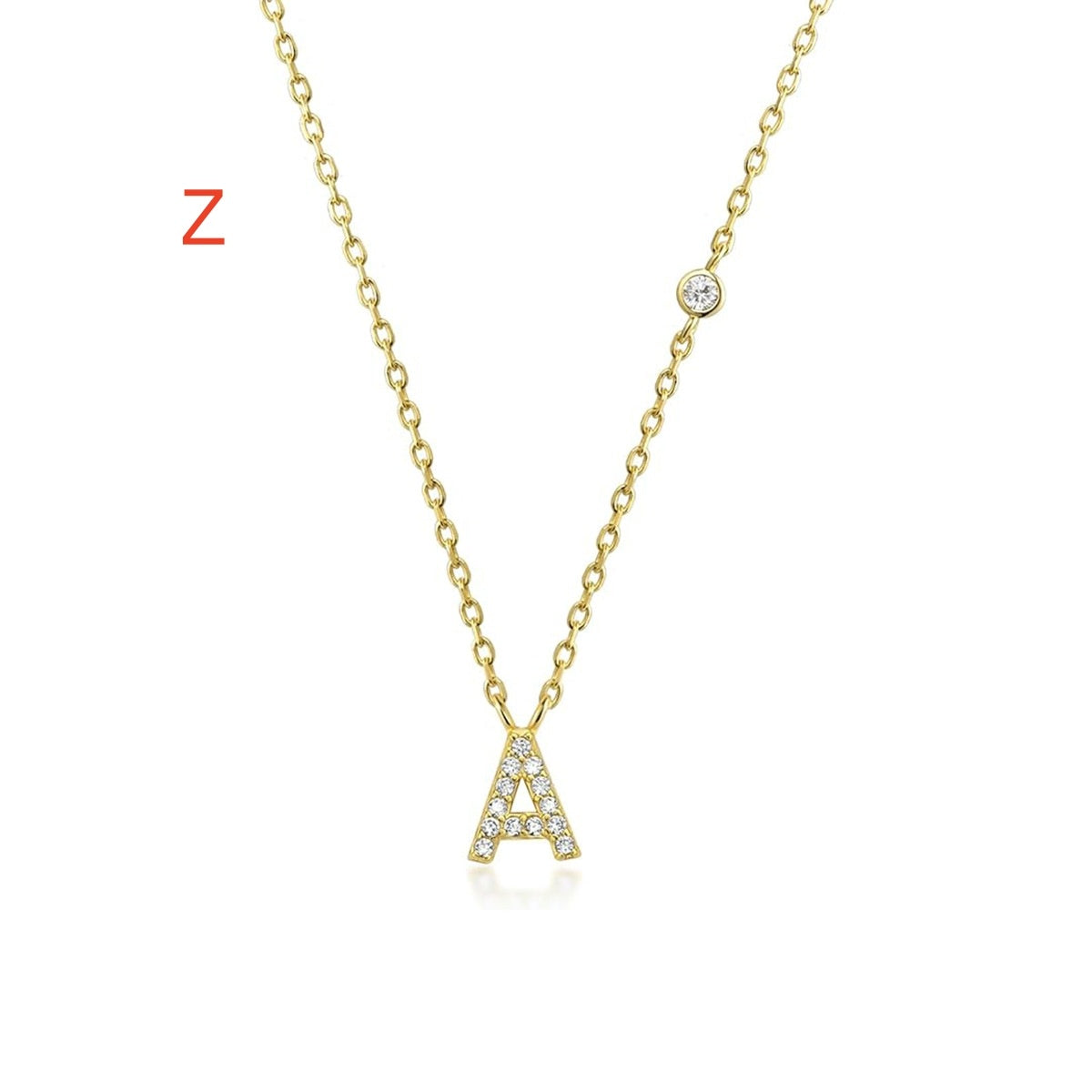 Luxury Gold A-Z 26 Letters Necklace