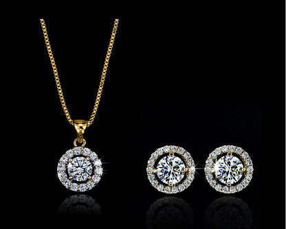 Pendant Set with Floral Design