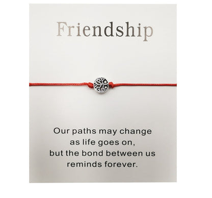 Adjustable Tree of Life Rope Bracelet