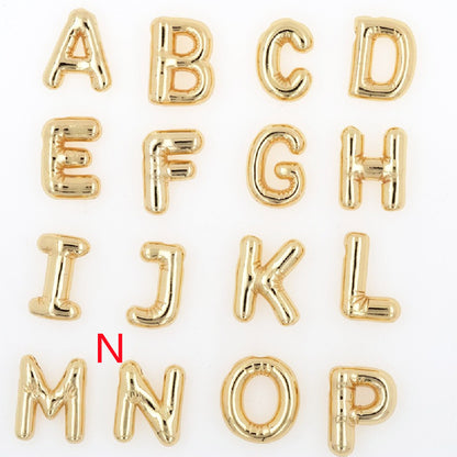 Glossy Letters Pendant Necklace