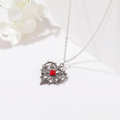 Ruby Heart Necklace