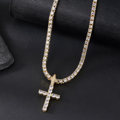 Diamond Cross Pendant Necklace