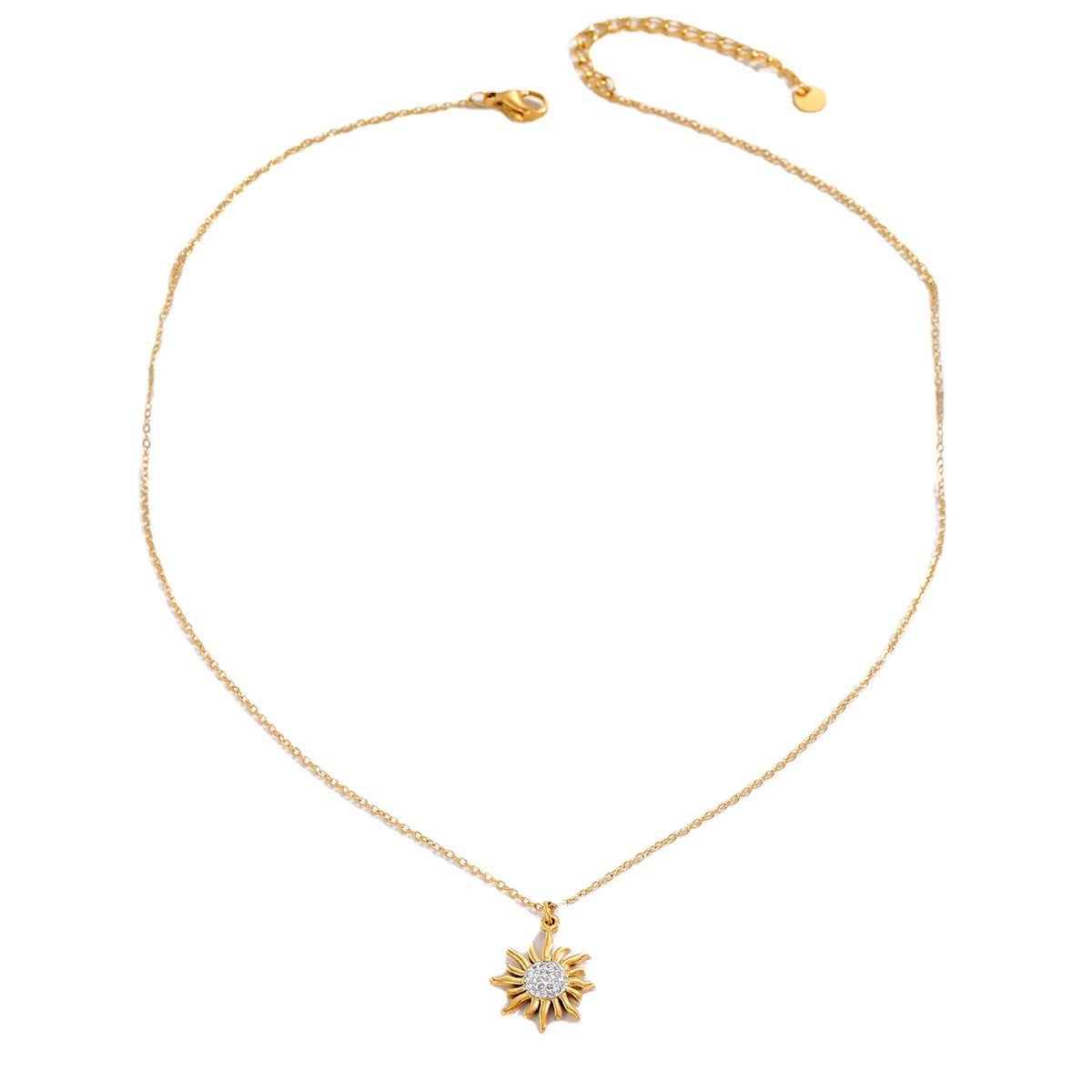 Gold Sunflower Necklace