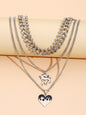 Multi-Layer Love Dragon Heart Pendant Necklace